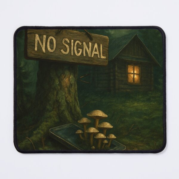 Item preview, Offline Oasis - Digital Detox Cabin Retreat Poster designed and sold by TONSNAP.