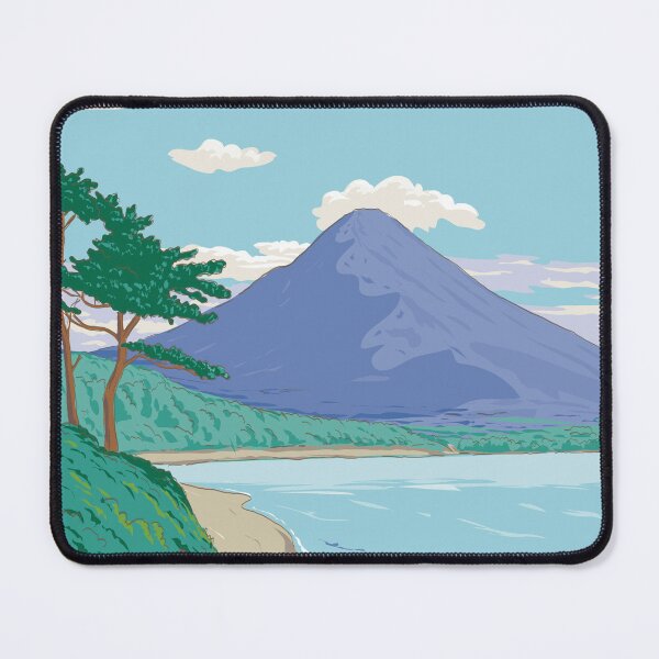 Item preview, Shigetomi Beach in Kirishima-Kinkowan National Park Japan WPA Ukiyo-e Style designed and sold by retrovectors.