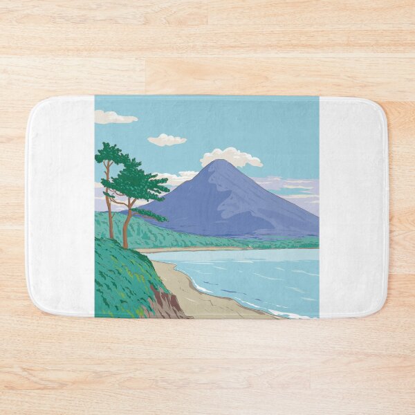 Item preview, Shigetomi Beach in Kirishima-Kinkowan National Park Japan WPA Ukiyo-e Style designed and sold by retrovectors.