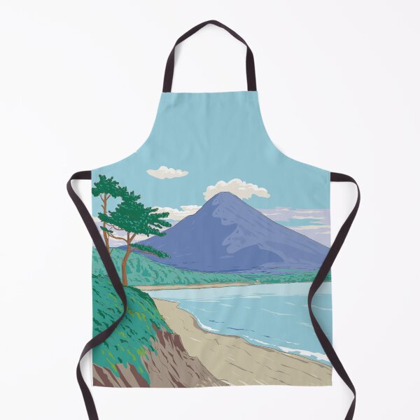 Item preview, Shigetomi Beach in Kirishima-Kinkowan National Park Japan WPA Ukiyo-e Style designed and sold by retrovectors.