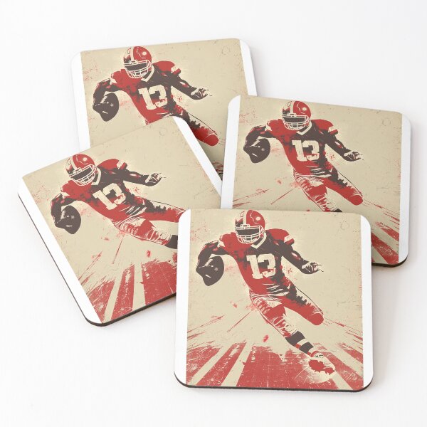 Item preview, Red Zone Runner – Retro Gridiron Art designed and sold by ArgentoArt.