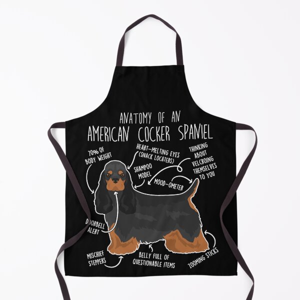 Item preview, Black and Tan American Cocker Spaniel Dog Anatomy designed and sold by Clara Hollins.