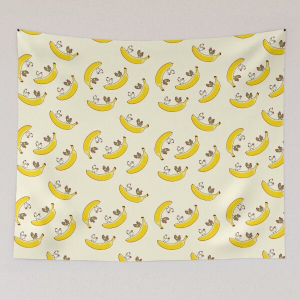 Item preview, Bock bock chickens on a banana  designed and sold by FatBirdie.