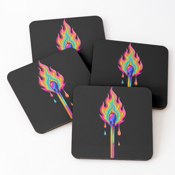 Item preview, Psychedelic Melting Matchstick Flame Art designed and sold by SHHCreations.