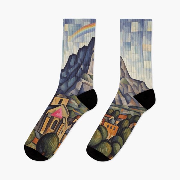 Item preview, Cubist Mountain Village Pride designed and sold by StateofQueer.