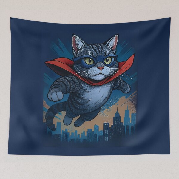 Item preview, Heroic Gray Tabby Cat designed and sold by Uglyandcute.