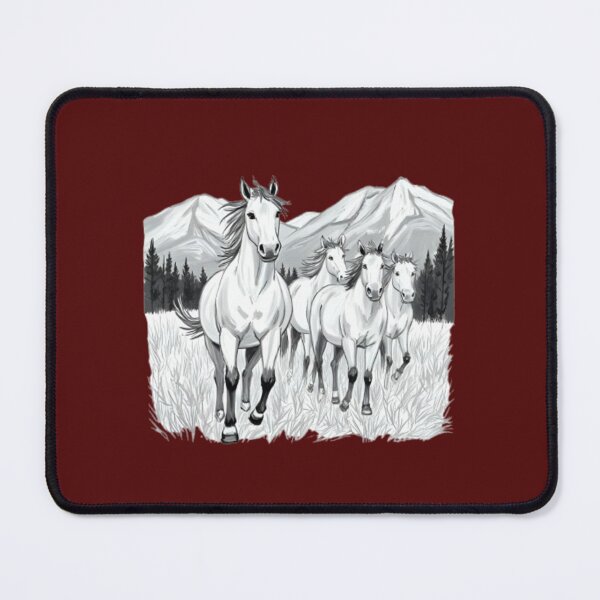 Item preview, A few wild horses running in the mountains designed and sold by Aariq.
