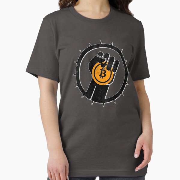 Item preview, Bitcoin Revolution - Clenched Fist Pump Holding a Bitcoin designed and sold by Studio  128.