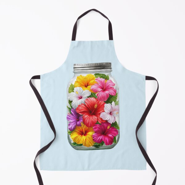 Item preview, Tropical hibiscus bloomer in mason jar designed and sold by scicilysimonee.