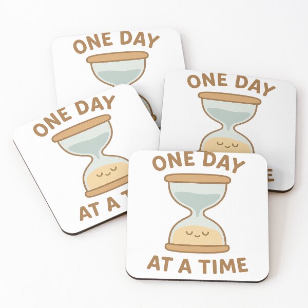 Item preview, One Day at a Time – Minimal Cute Cartoon Design designed and sold by matari63.