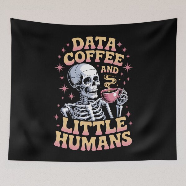 Item preview, Behavior Analyst ABA I Like Data Coffee Skeleton designed and sold by WalshDrawnLaugh.
