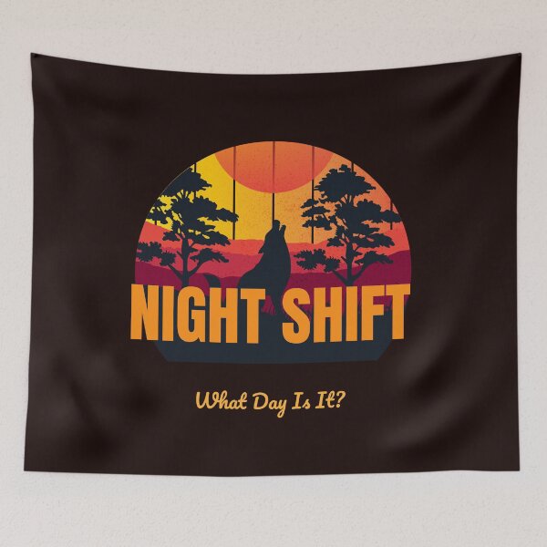 Item preview, Night Shift Howl at the Moon - Sunset  designed and sold by FreshMedThreads.