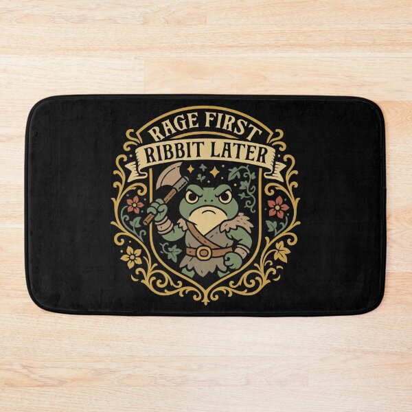 Item preview, Rage First Ribbit Later Barbarian Frog designed and sold by pixeptional.