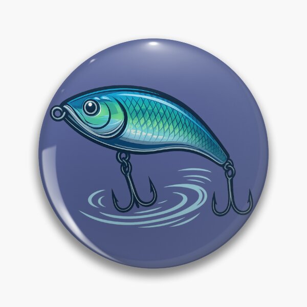 Item preview, Colorful Jerk Bait Fishing Lure Vector Illustration designed and sold by NoRestDesigns.