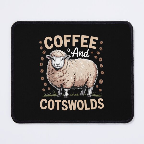 Item preview, Coffee and sheep Cotswold designed and sold by WalshDrawnLaugh.