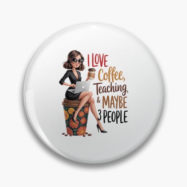 Item preview, Coffee teach repeat brown flower tumbler for caffeine lovers designed and sold by WalshDrawnLaugh.