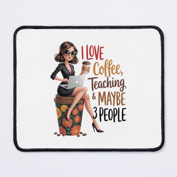 Item preview, Coffee teach repeat brown flower tumbler for caffeine lovers designed and sold by WalshDrawnLaugh.