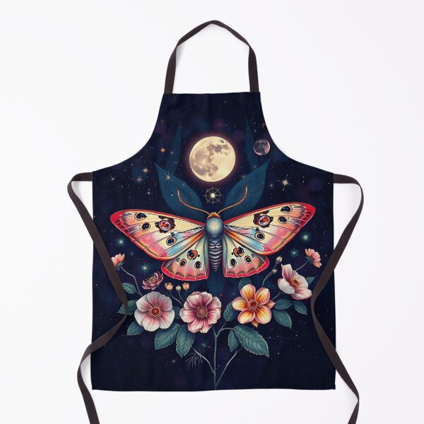 Item preview, Luna Moth Floral Botanical - Whimsical Floral Luna Moth Night Sky designed and sold by Wiss2Arts.