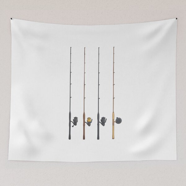 Item preview, Fishing Rod Design designed and sold by NoRestDesigns.
