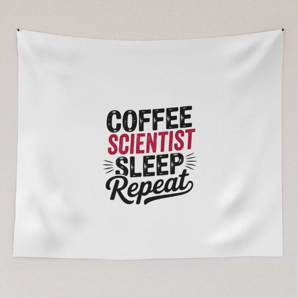 Item preview, Coffee Scientist Sleep Repeat - Funny Scientist Lover designed and sold by Watsonarts.
