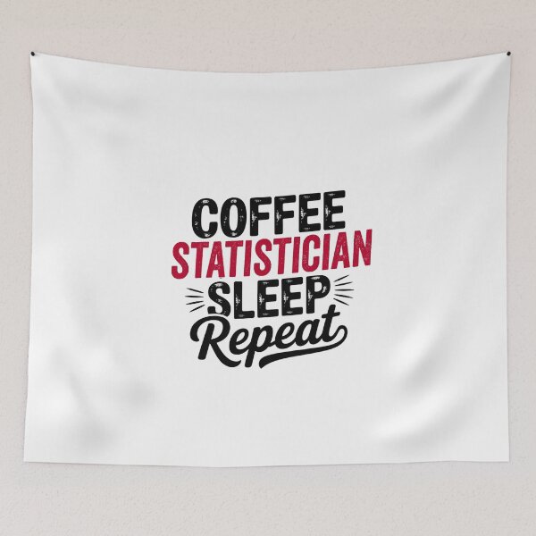 Item preview, Coffee Statistician Sleep Repeat - Funny Statistician Lover designed and sold by Watsonarts.