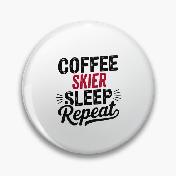 Item preview, Coffee Skier Sleep Repeat - Funny Skier Lover designed and sold by Watsonarts.