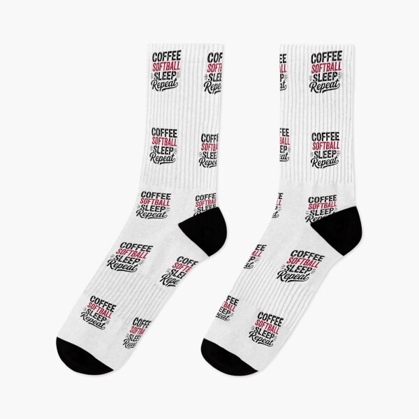 Item preview, Coffee Softball Sleep Repeat - Funny Softball Lover designed and sold by Watsonarts.
