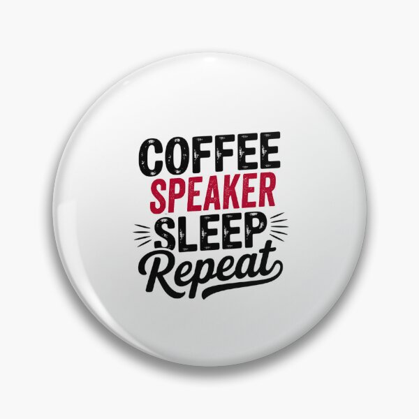 Item preview, Coffee Speaker Sleep Repeat - Funny Speaker Lover designed and sold by Watsonarts.