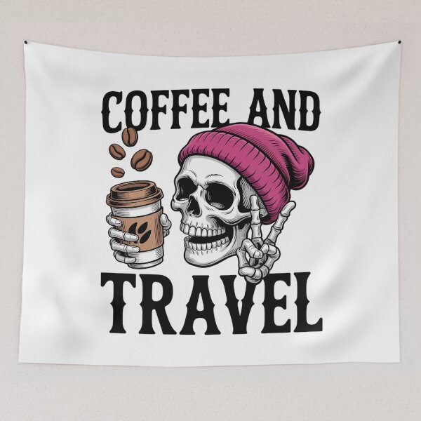 Item preview, Fueled by Coffee And Travel designed and sold by WalshDrawnLaugh.