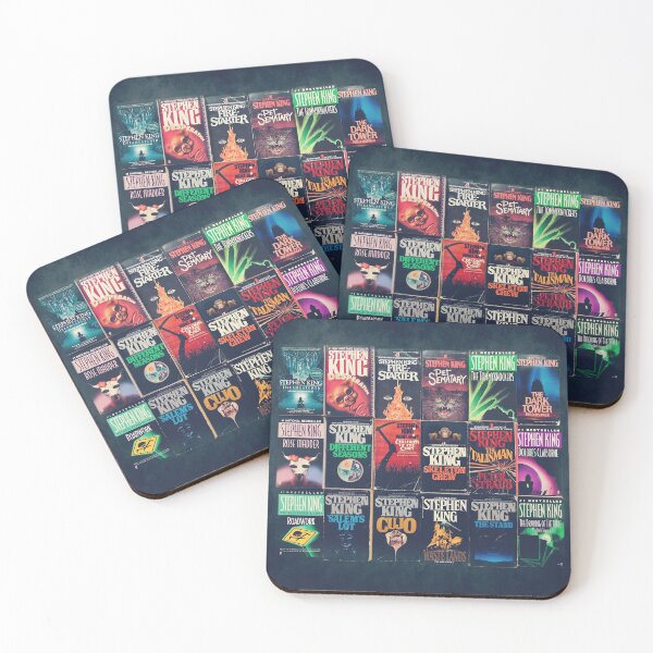 Stephen King Book Fronts Coasters (Set of 4)
