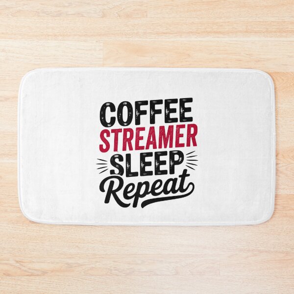 Item preview, Coffee Streamer Sleep Repeat - Funny Streamer Lover designed and sold by Watsonarts.
