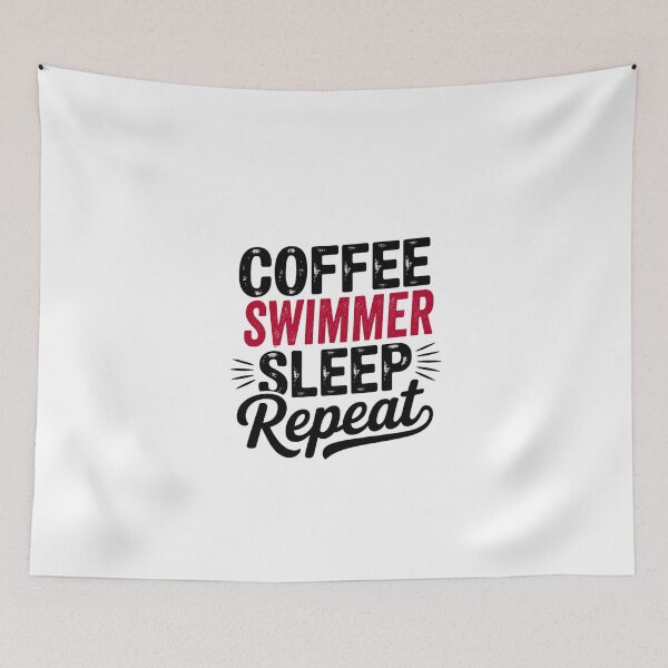 Item preview, Coffee Swimmer Sleep Repeat - Funny Swimmer Lover designed and sold by Watsonarts.