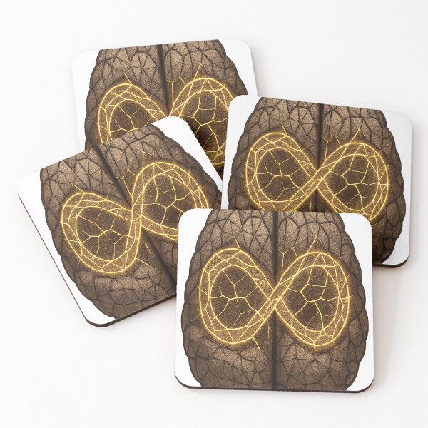Item preview, Mental Health Infinity - Neurotherapy Circuit Art designed and sold by TONSNAP.