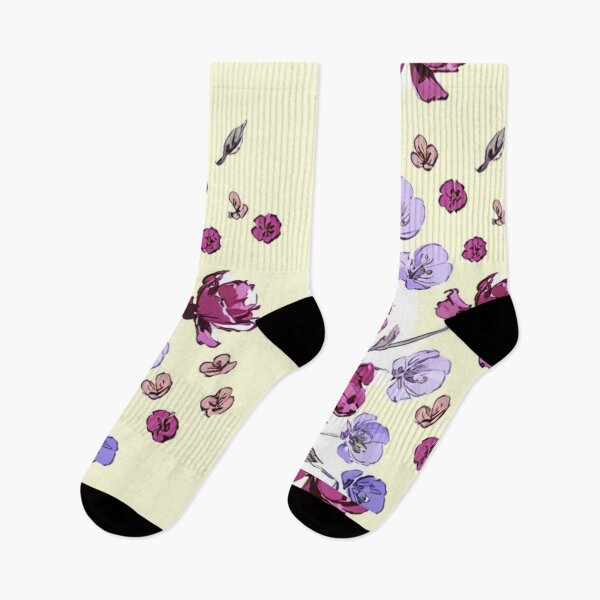 Item preview, beautiful flowers in lilac and purple designed and sold by Nice-patterns.