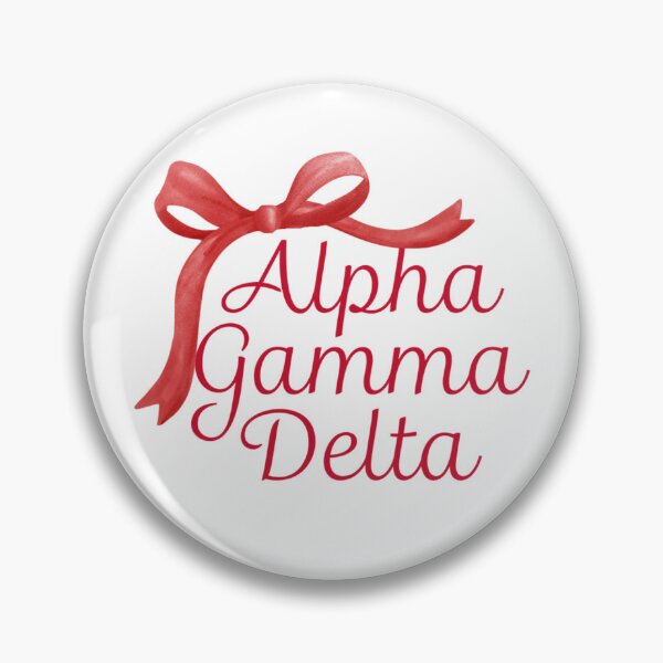 Item preview, Alpha Gam Script with Fancy Bow designed and sold by KLF Creative.