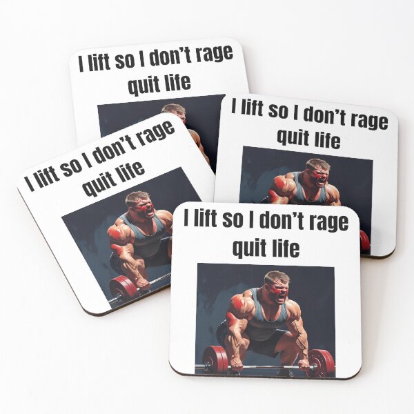 Item preview, I Lift So I Don’t Rage Quit Life – Dark Humor Gym Gamer Shirt designed and sold by emmasasek1.