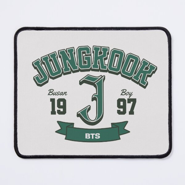 BTS Jungkook varsity green name Morcaworks 