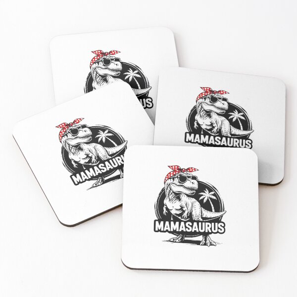 Item preview, Mamasaurus – Cool T-Rex Mom Shirt with Sunglasses & Bandana designed and sold by Flarevo.