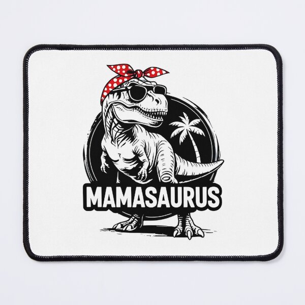 Item preview, Mamasaurus – Cool T-Rex Mom Shirt with Sunglasses & Bandana designed and sold by Flarevo.