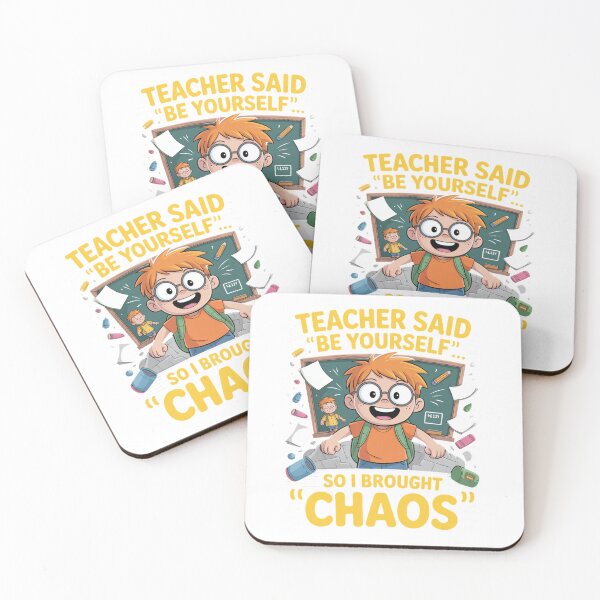 Item preview, Be Yourself Bring Chaos – Funny Back to School Student Tee designed and sold by Flarevo.
