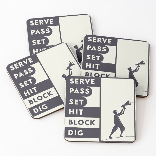 Artikelvorschau, Retro Volleyball Typography Sticker • Bold Vintage Font Volleyball Words 2025 entworfen und verkauft von Nawastyle.