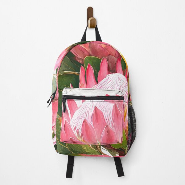 Item preview, Mason jar with pink king protea flowers designed and sold by scicilysimonee.