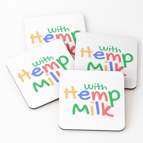 Item preview, "With Hemp Milk - Vibrant Rainbow Text" designed and sold by dearlittlebird.