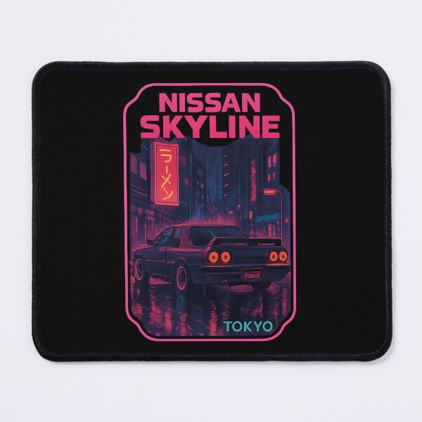 Item preview, Vintage Night Racer – Neon Skyline in Tokyo  designed and sold by RetroPrints9.