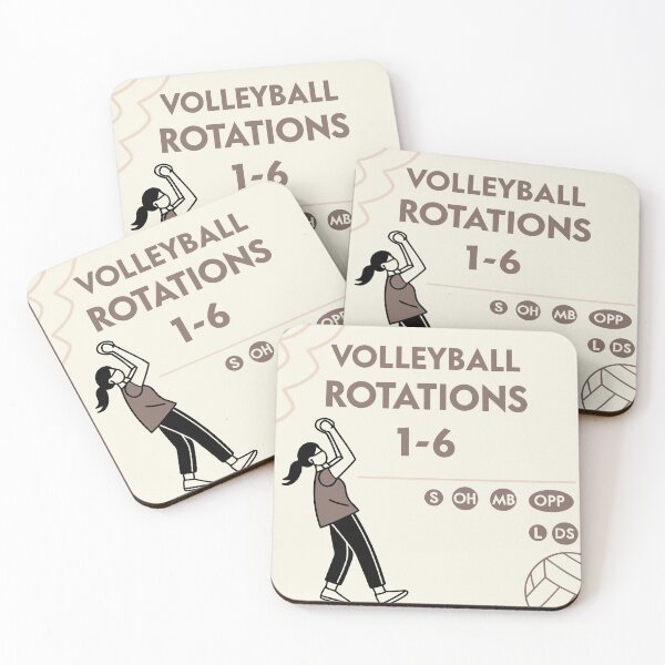 Item preview, “Minimalist Volleyball Rotations Infographic – 2025 Sports Design Poster” designed and sold by Nawastyle.