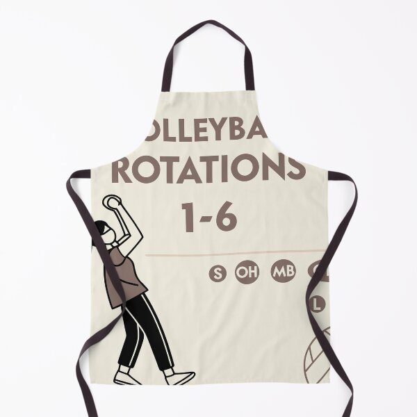 Item preview, “Minimalist Volleyball Rotations Infographic – 2025 Sports Design Poster” designed and sold by Nawastyle.