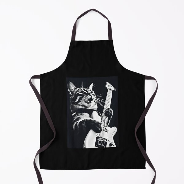 Item preview, Rocking Cat Electric Guitar Art designed and sold by thesnakeater.