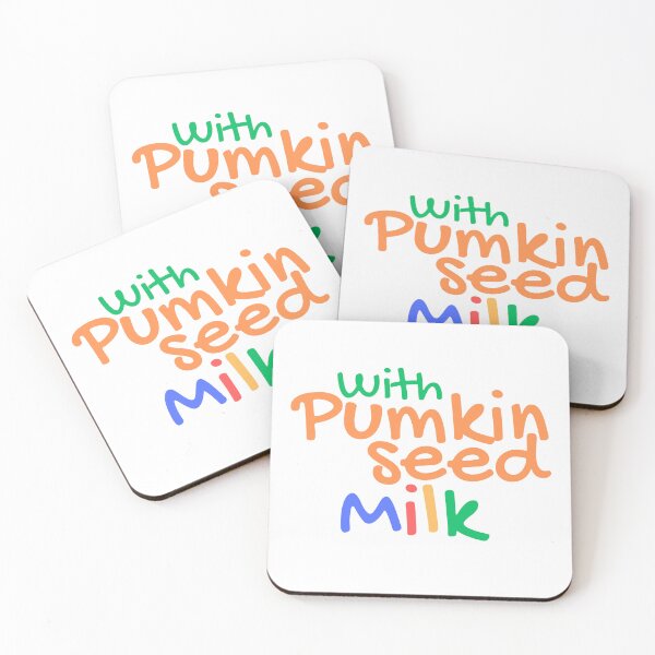 Item preview, Pumpkin Seed Milk Typography - Autumn-Inspired Design designed and sold by dearlittlebird.