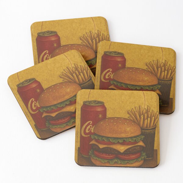 Item preview, Holy image, burger and fries designed and sold by Mauswohn.