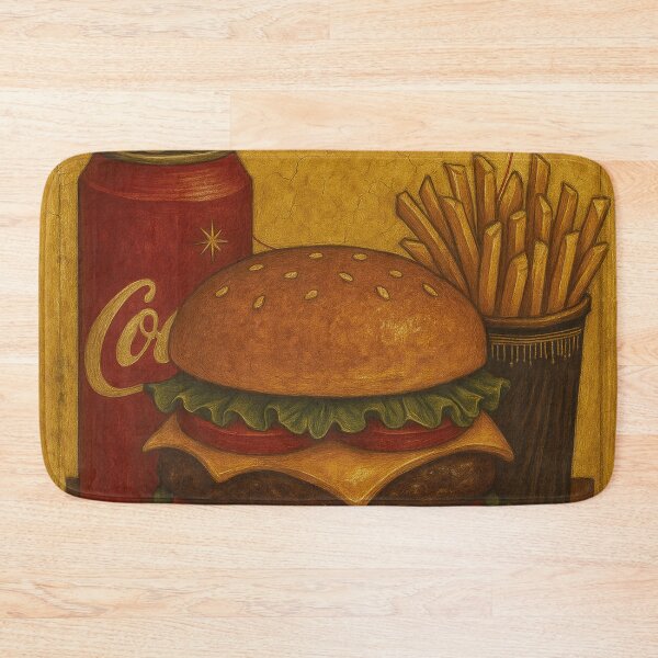 Item preview, Holy image, burger and fries designed and sold by Mauswohn.